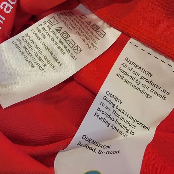 Soulgani Active Heart of It All Legging Size MP NWOT! Flame Red - Picture 10 of 11